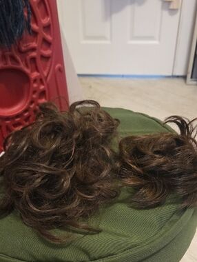 Brown Clip-In Hair Bun Extensions - Women Hair